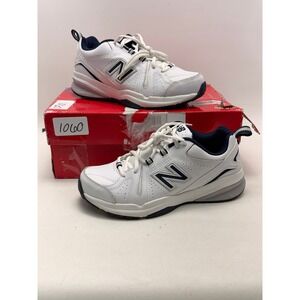 New Balance 608v5 Mens 7 Womens 8.5 Training Shoes White Blue MX608WN5